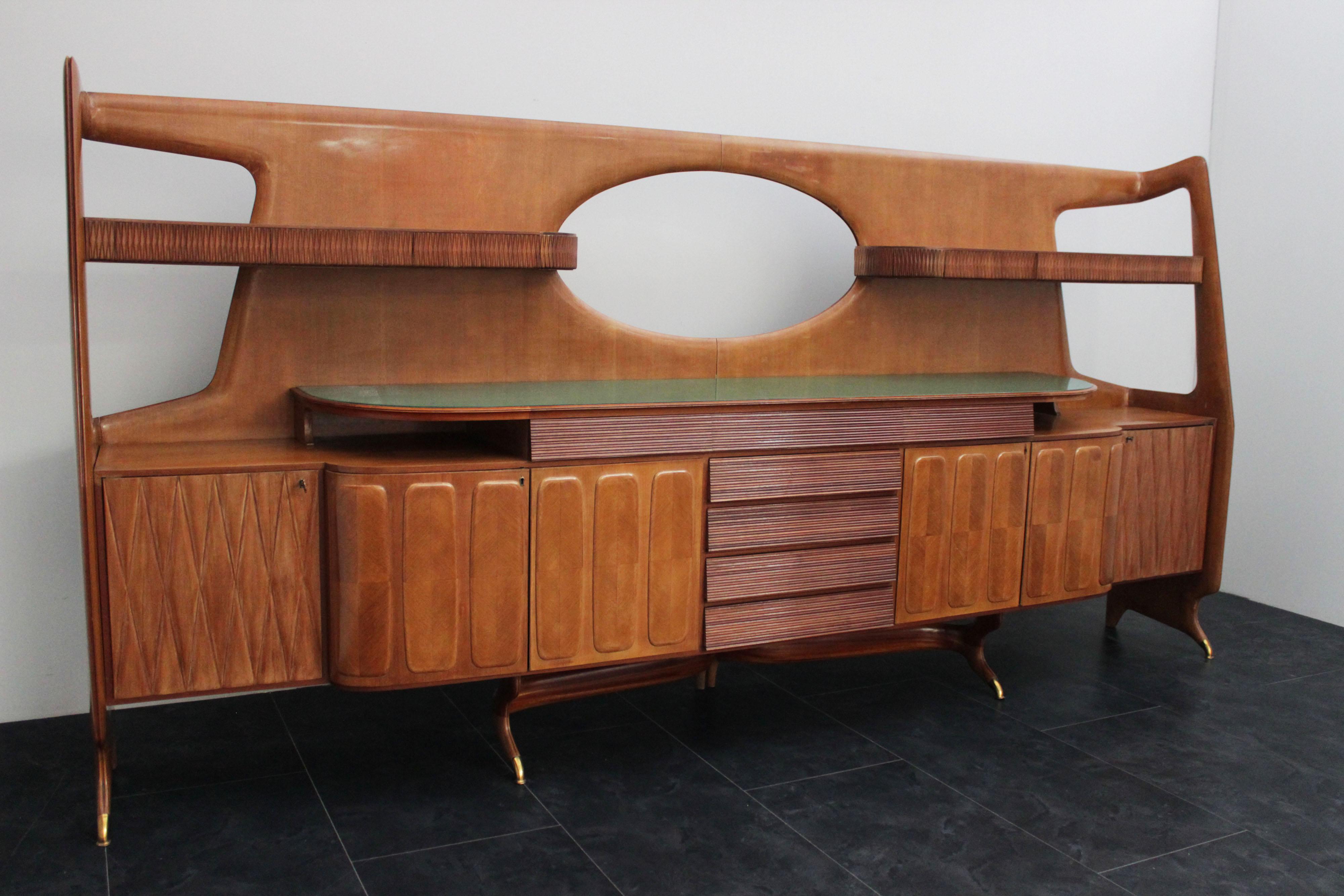 Mid-20th Century Large Vintage Sideboard, 1960s For Sale