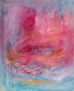 Large Vintage Signed Abstract Oil Painting by Pierre Alexandre Graziani 1958