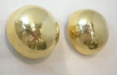 Large Vintage Signed Victor Carranza Ball Earrings