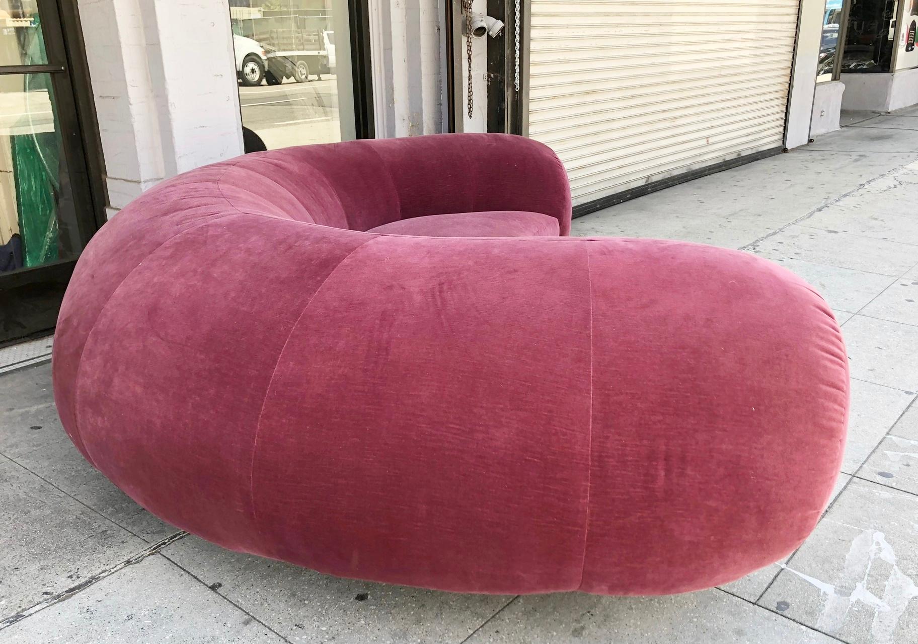 burgundy couch