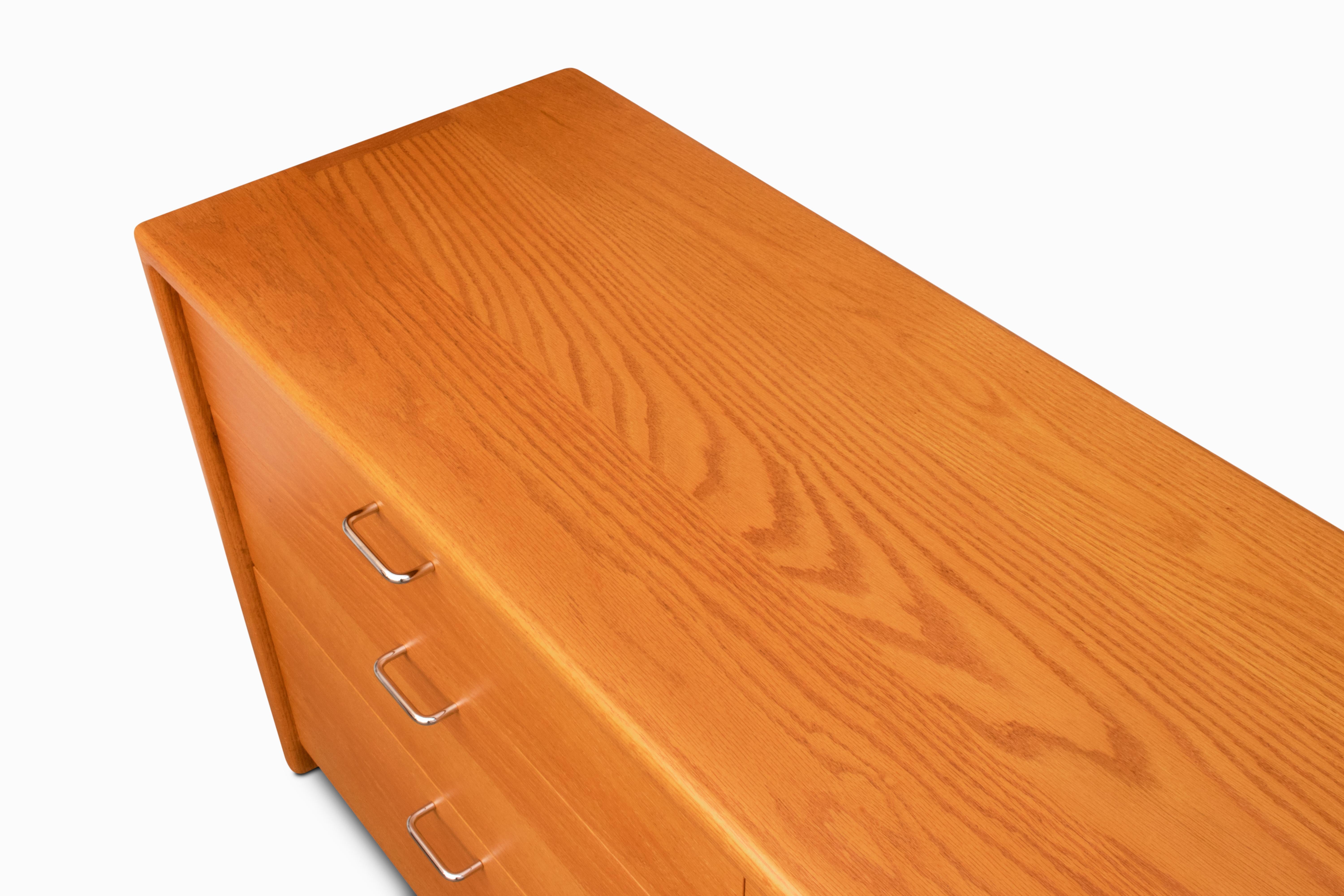 20th Century Large Vintage Solid Oak Dresser by Gerald McCabe