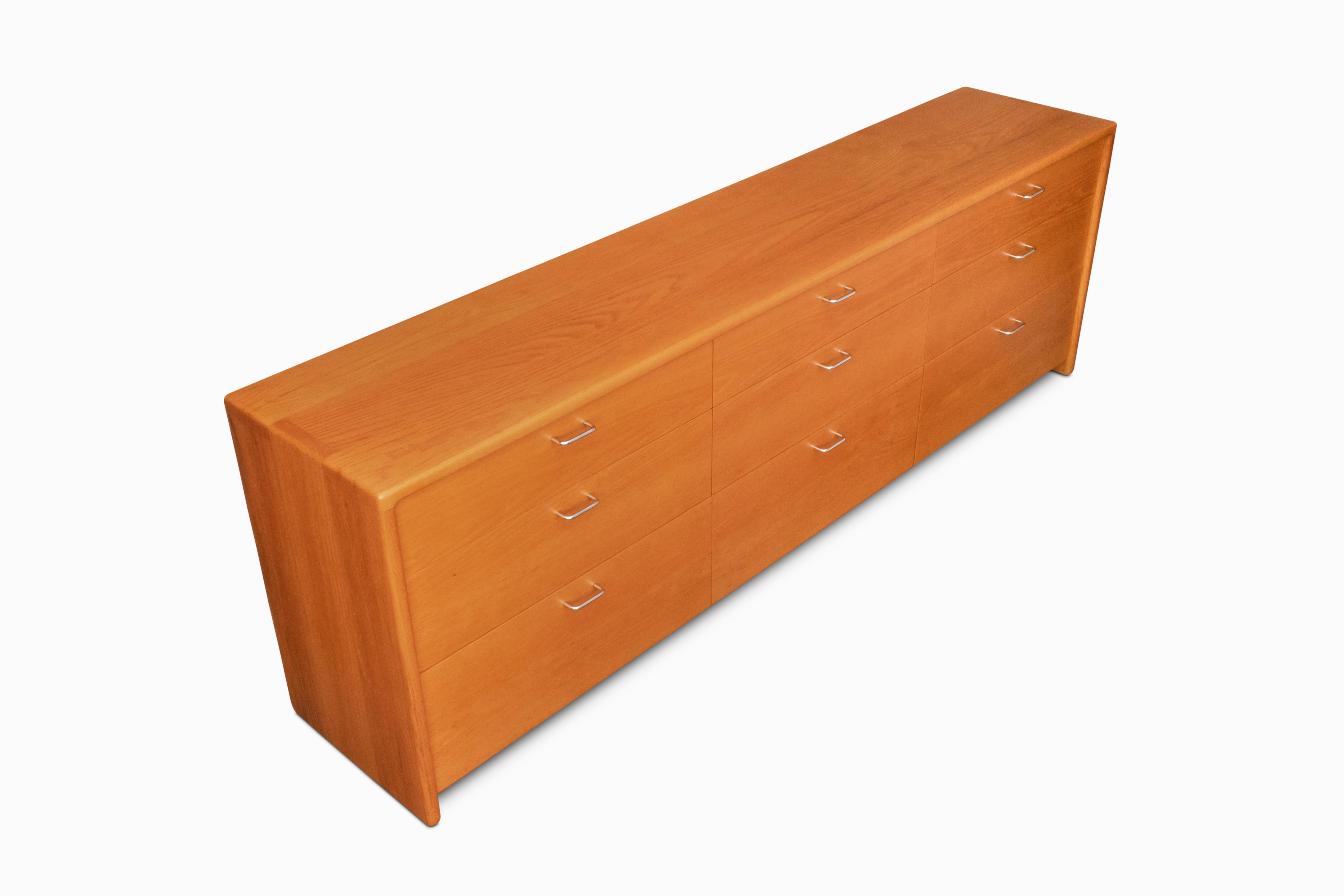 Large Vintage Solid Oak Dresser by Gerald McCabe 1