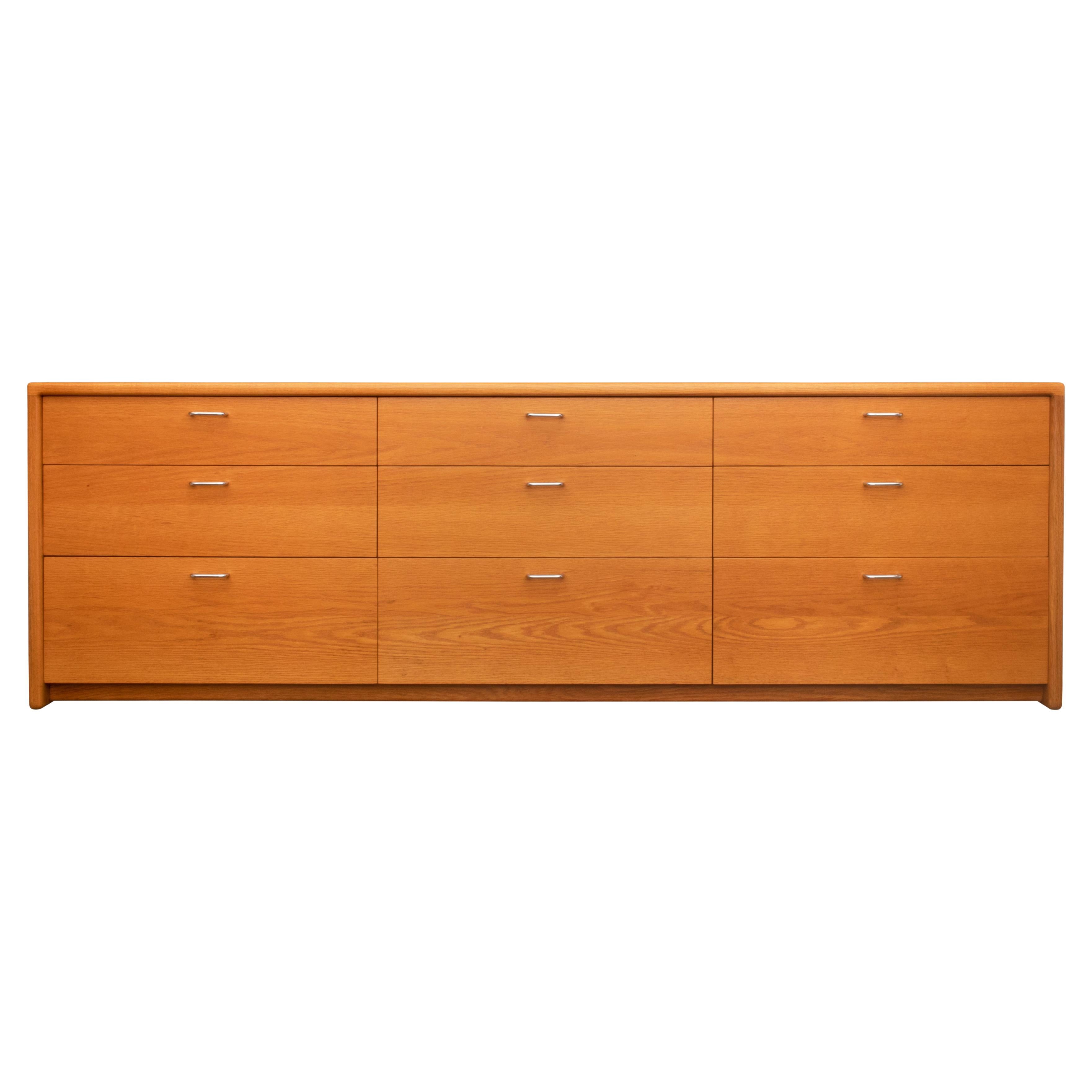 Large Vintage Solid Oak Dresser by Gerald McCabe