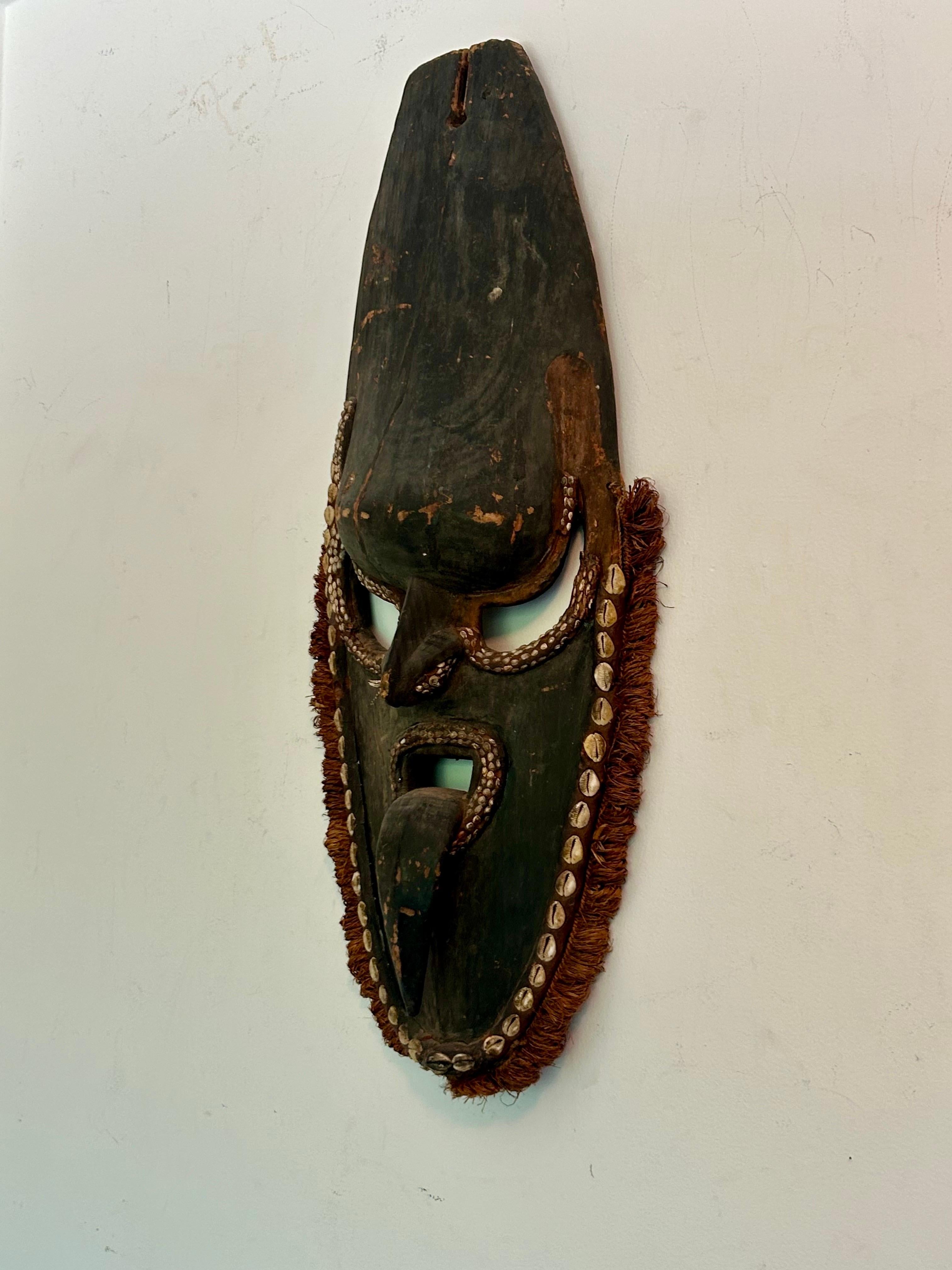 Große Vintage Geist Maske Oceanic Arts (Volkskunst) im Angebot