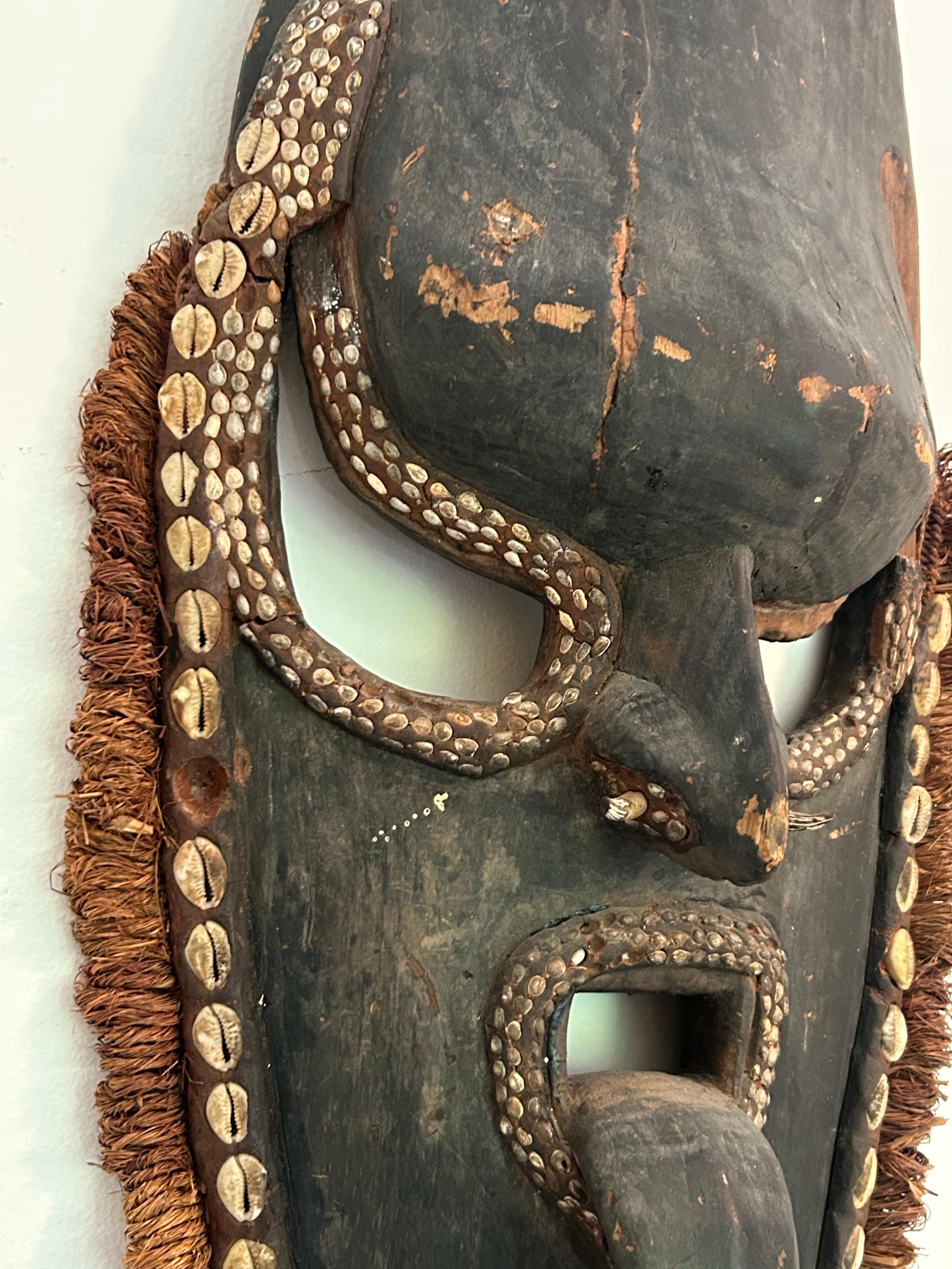 Große Vintage Geist Maske Oceanic Arts im Zustand „Gut“ im Angebot in Los Angeles, CA