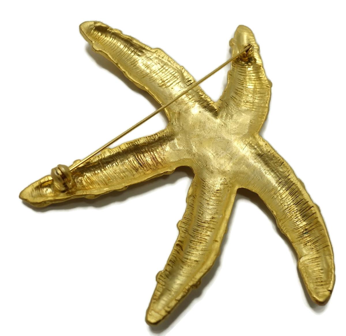 Large Vintage Starfish Brooch In Good Condition For Sale In New York, NY