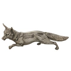 Large Vintage Sterling Silver Model Fox 1966 Impost Marked