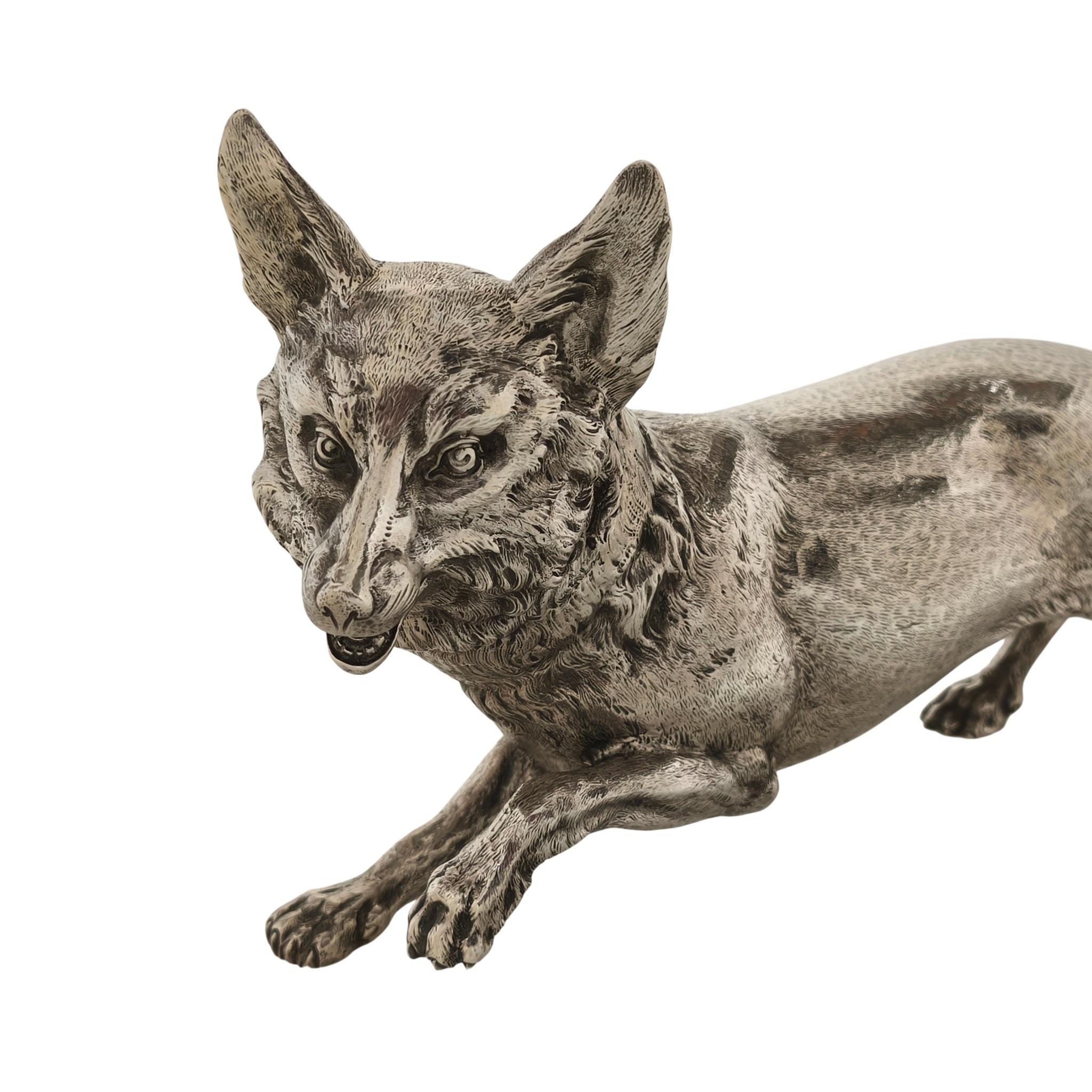 Große Vintage Sterling Silber Modell Fox 1966 Impost markiert (Europäisch) im Angebot