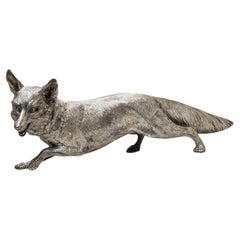 Large Vintage Sterling Silver Model Fox Figuring 1974