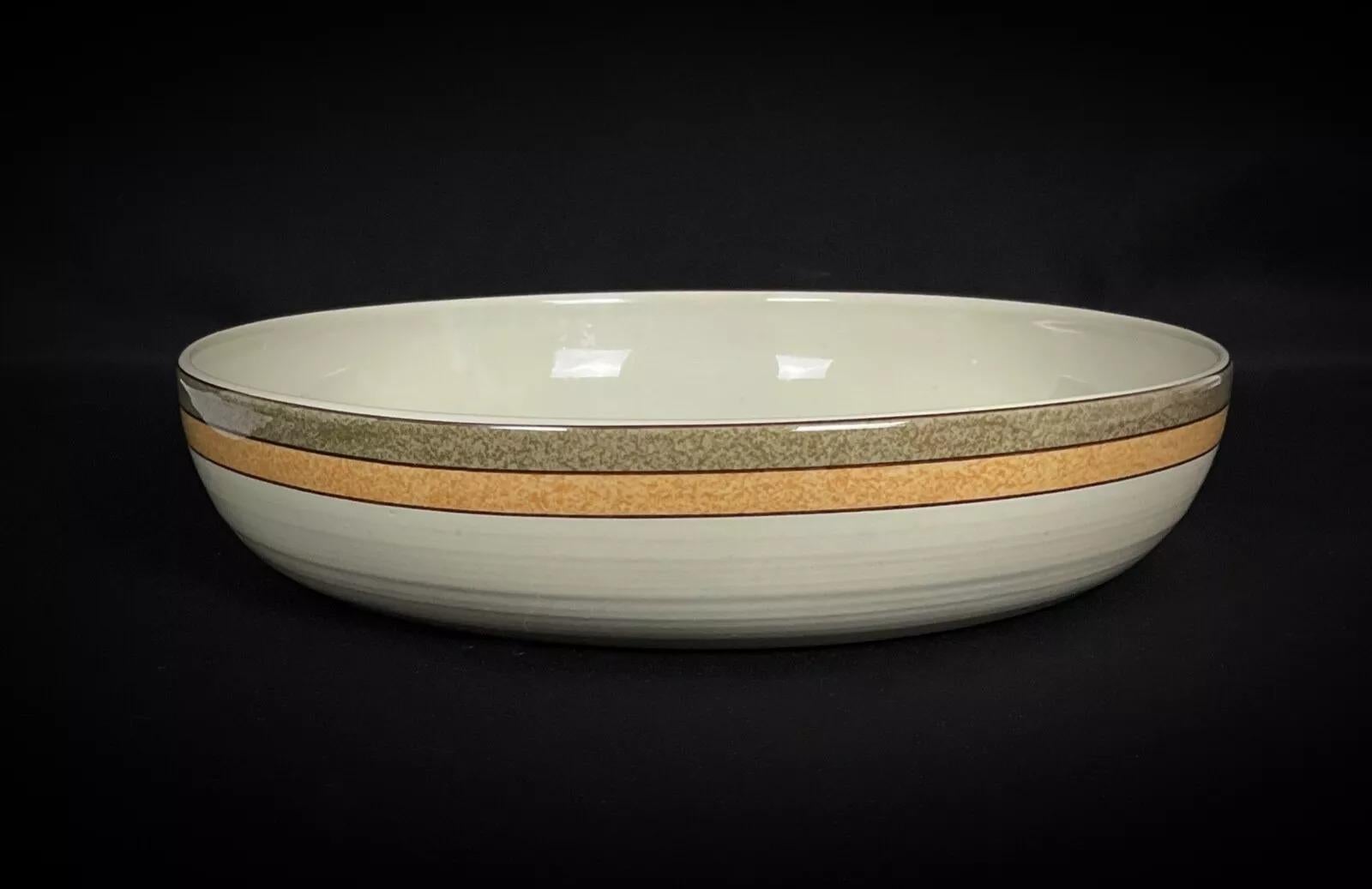Grès porcellanato Grande piatto da portata in gres d'epoca - Ceramica CNP Vallée - 29,5 cm - 2Y398 in vendita