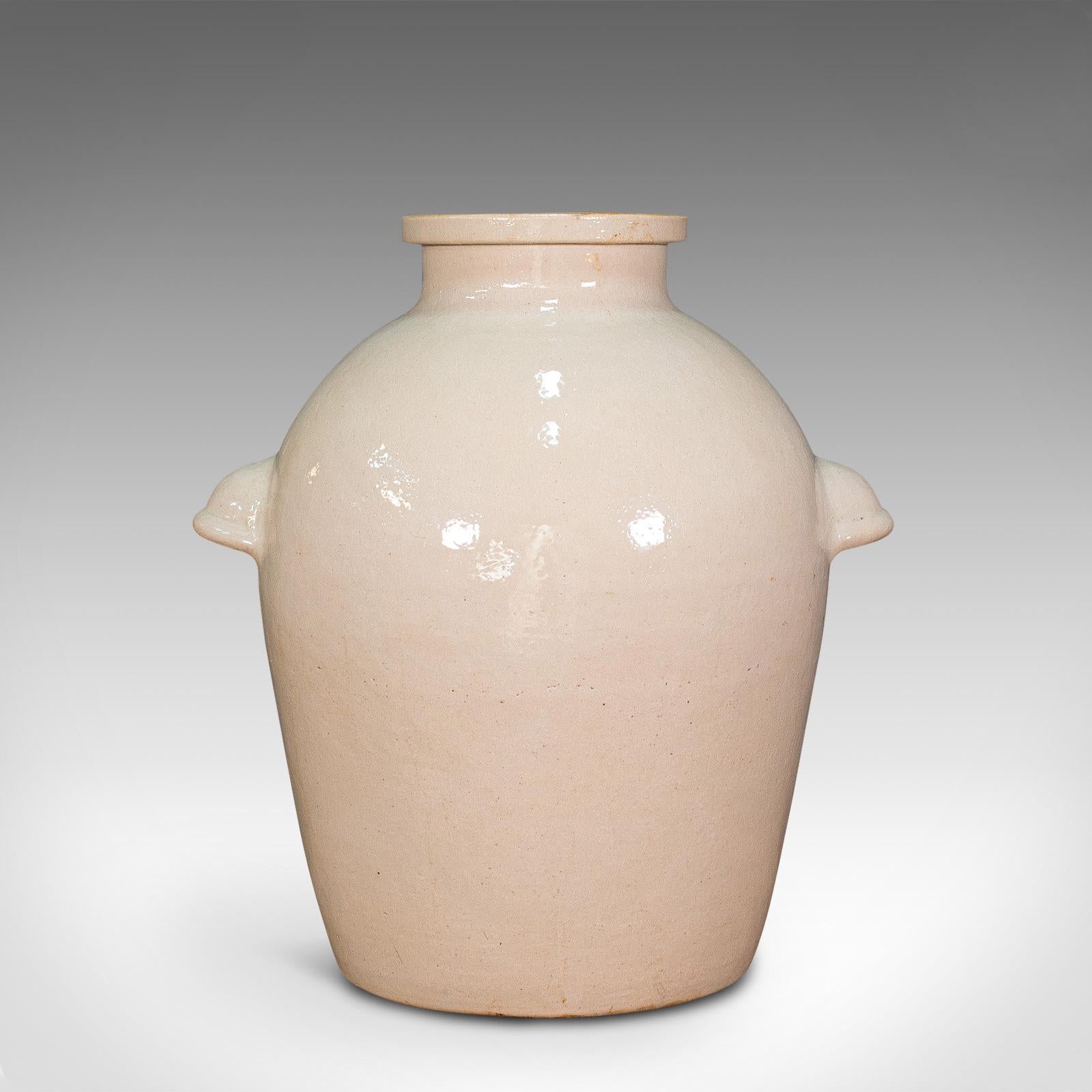 Large Vintage Storage Pot, English, Ceramic, Decorative, Hall, Umbrella Stand For Sale 1