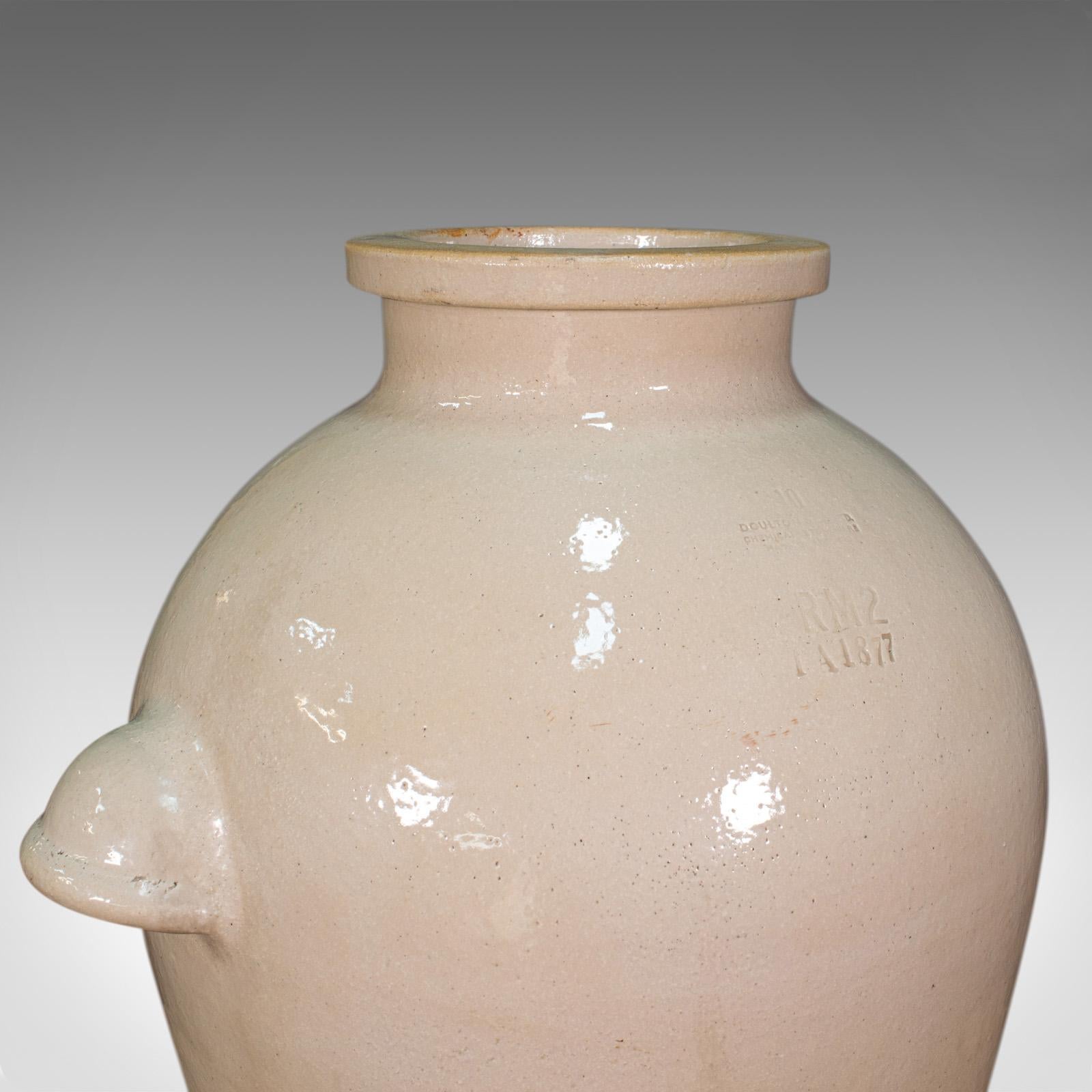 Large Vintage Storage Pot, English, Ceramic, Decorative, Hall, Umbrella Stand For Sale 3