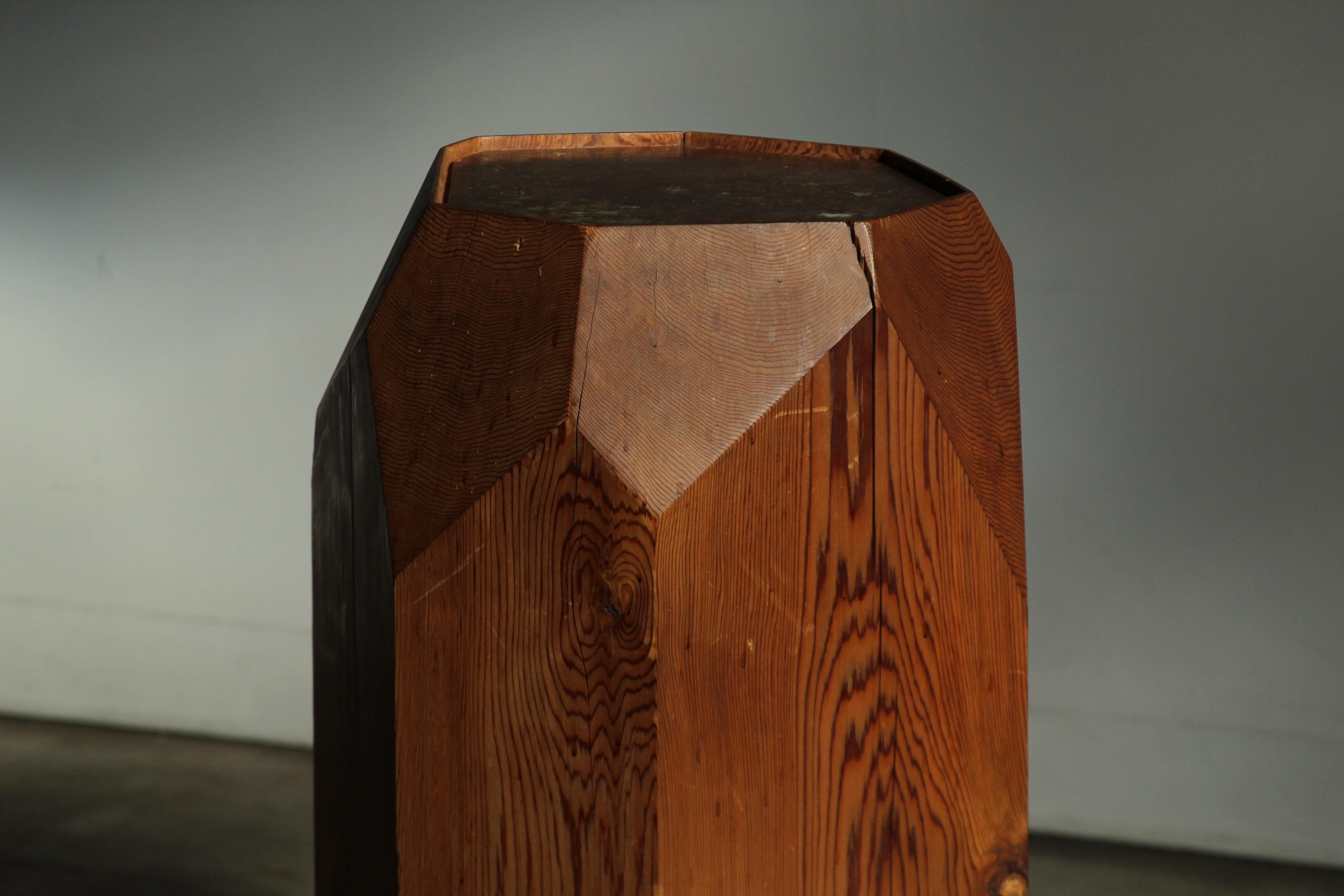 Contemporary Large Vintage Studio Craft Pedestal in the Manner of JB Blunk For Sale