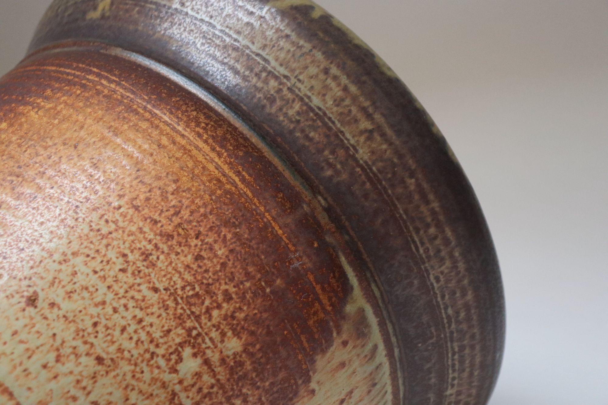 Großer Vintage Studio Pottery Ombré-Pflanztopf und Abtropfuntertasse von Deanna Nichols im Angebot 3