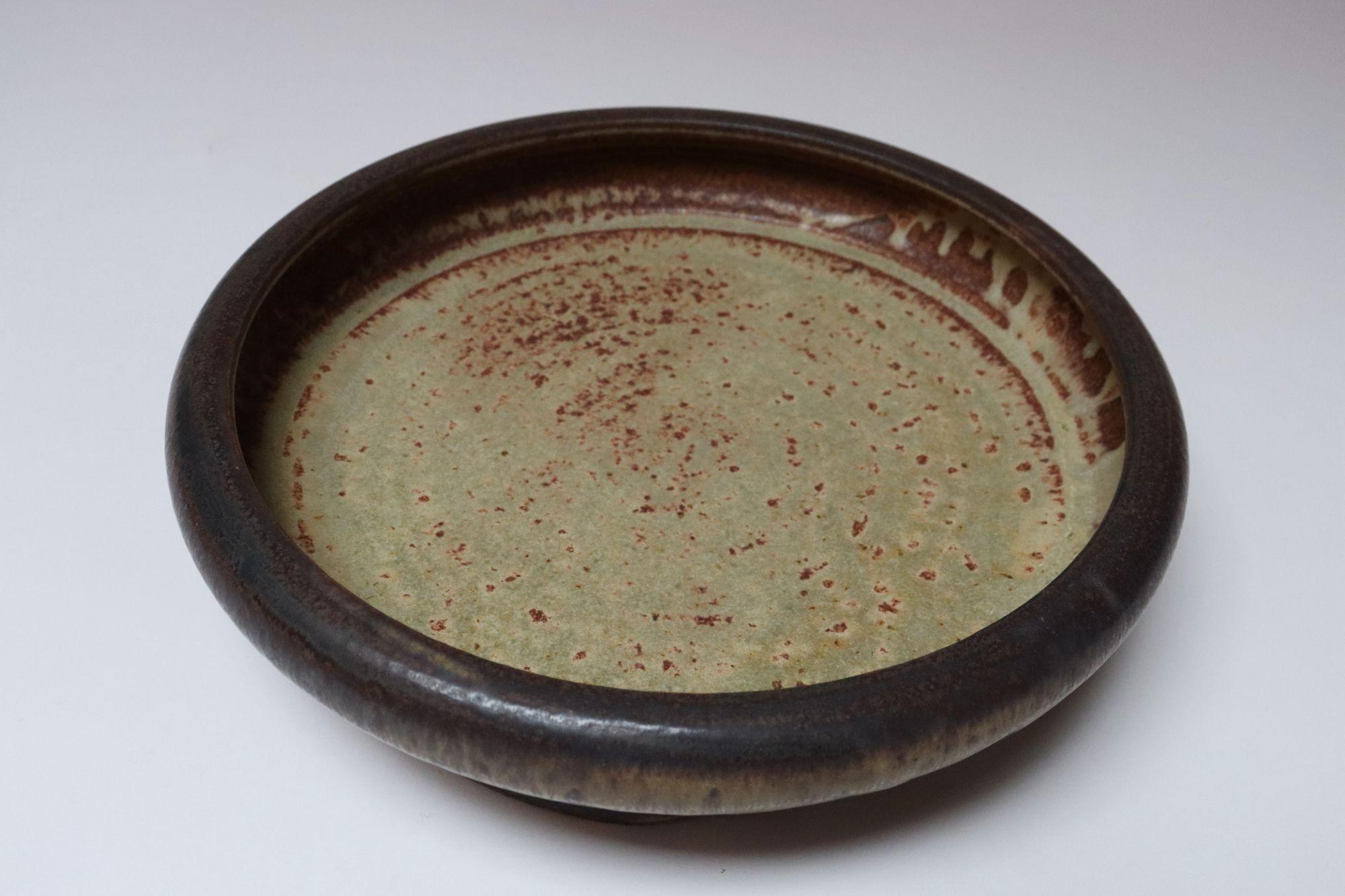 Großer Vintage Studio Pottery Ombré-Pflanztopf und Abtropfuntertasse von Deanna Nichols im Angebot 8