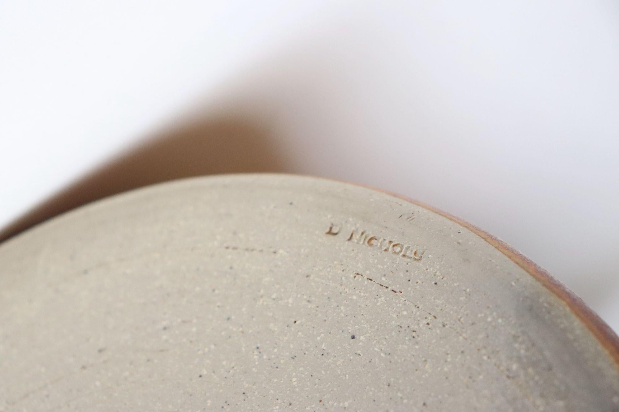 Großer Vintage Studio Pottery Ombré-Pflanztopf und Abtropfuntertasse von Deanna Nichols im Angebot 12