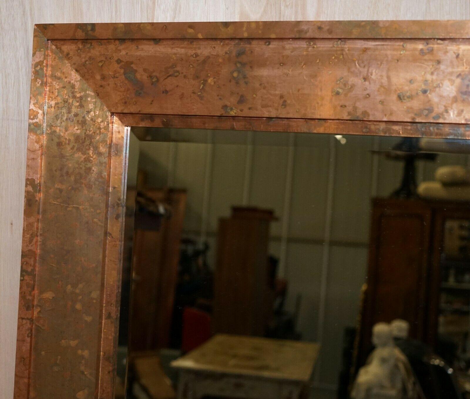 large copper mirror