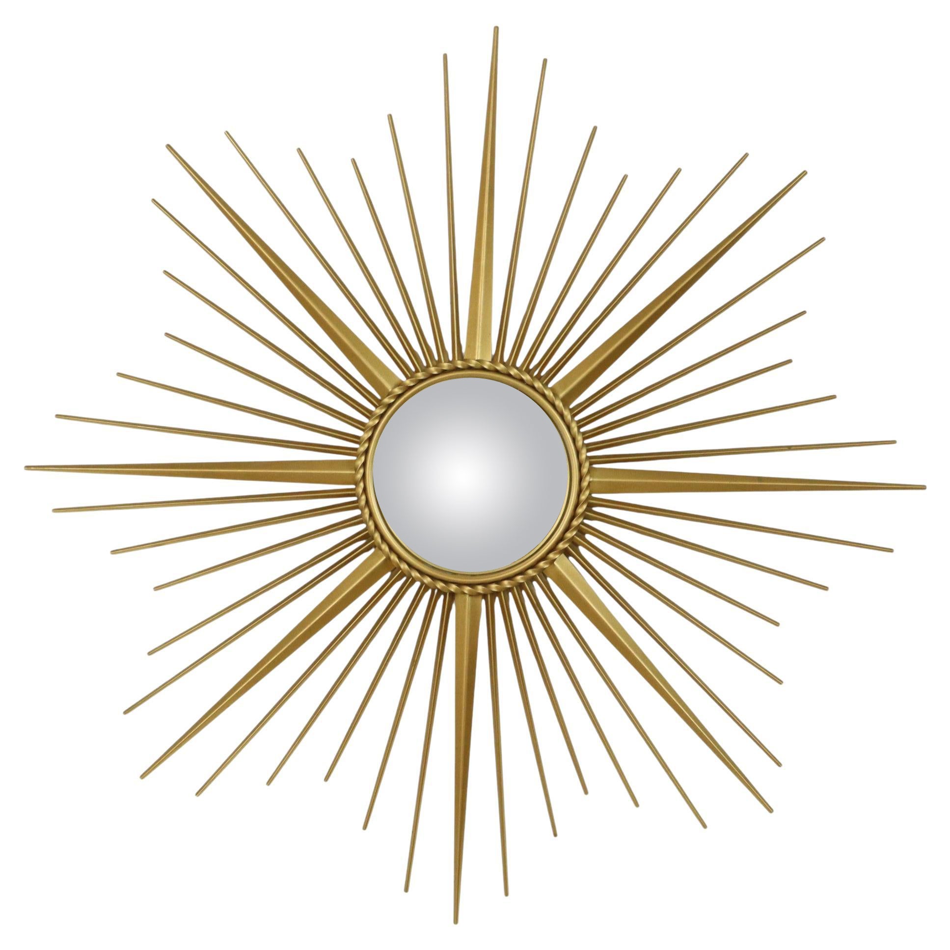 Large Vintage Sun Mirror Chaty Vallauris France 86cm