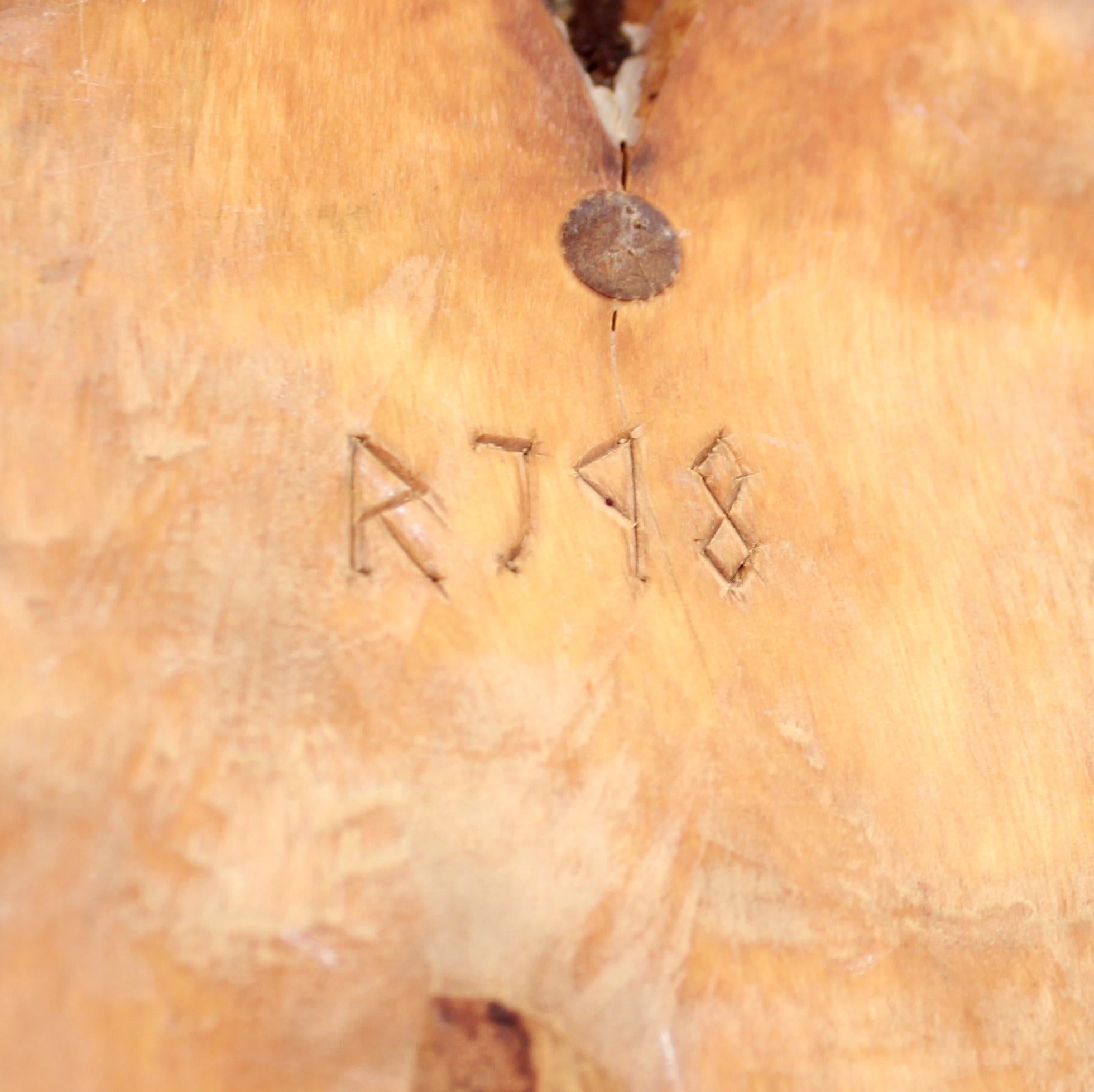 Large Vintage Swedish Burl Bowl of Birch, 1998 2