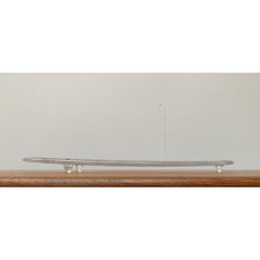 Large Vintage Swedish Glass Fish Plate from Pukeberg Glass