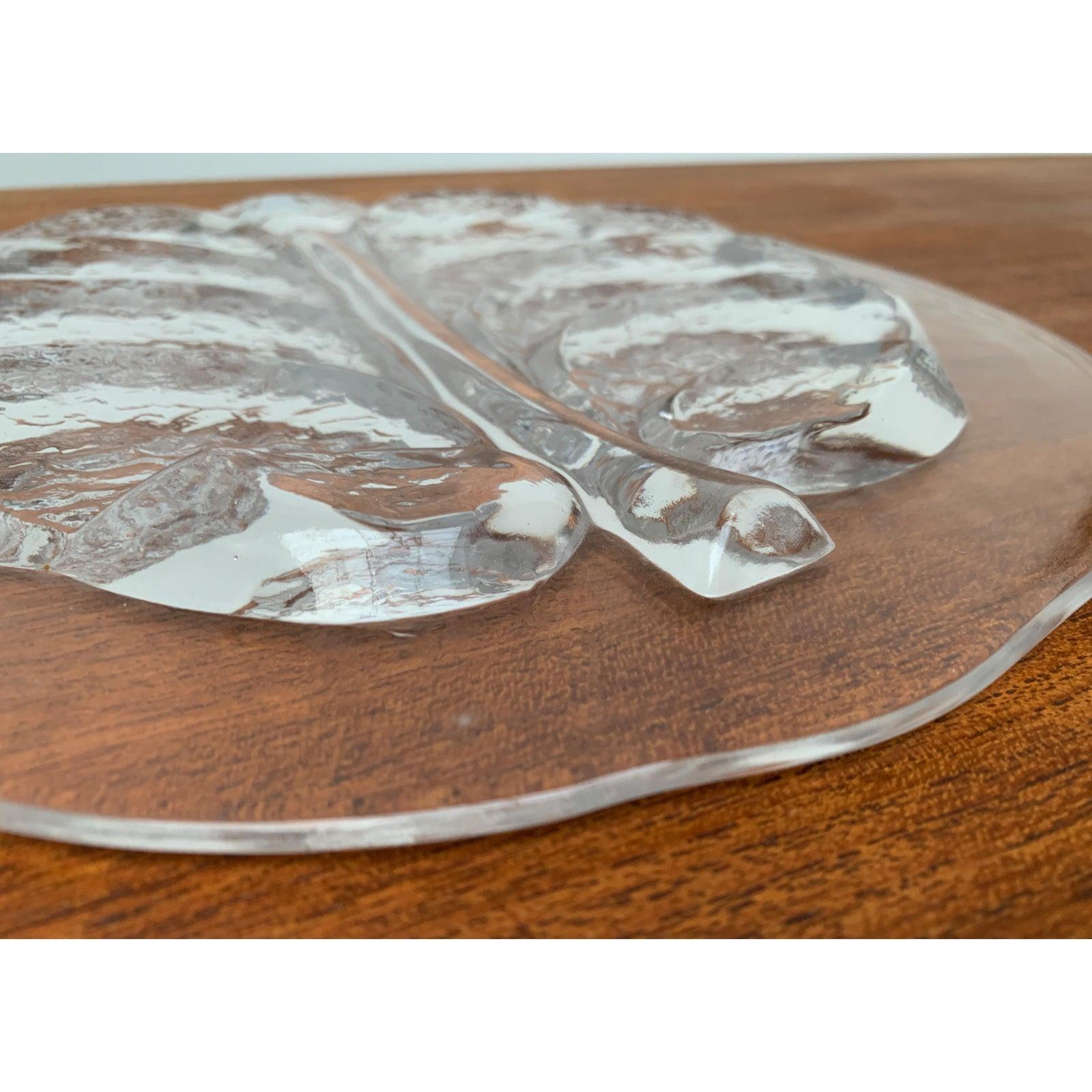 Grande assiette en verre suédoise d'Orrefors, 1970 en vente 6