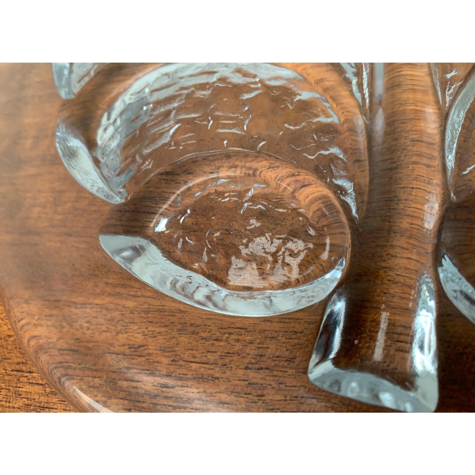 Grande assiette en verre suédoise d'Orrefors, 1970 en vente 3