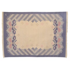 Grand Kilim suédois vintage