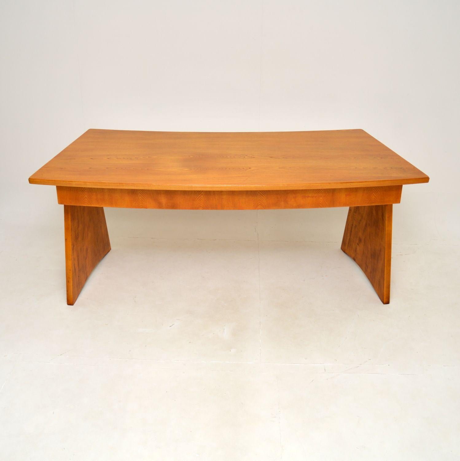 Large Vintage Swedish Oak Desk For Sale 2