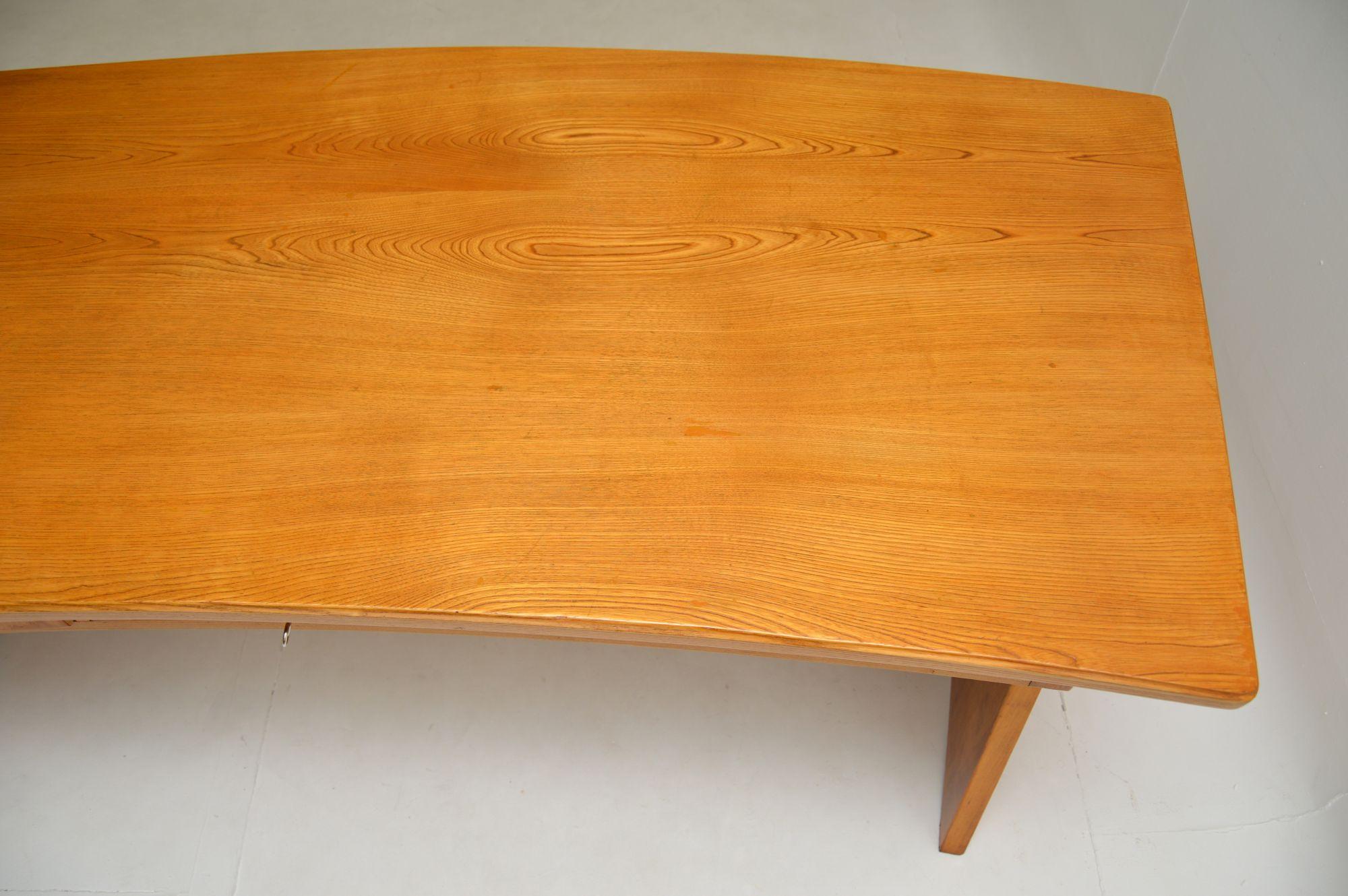 Large Vintage Swedish Oak Desk For Sale 4