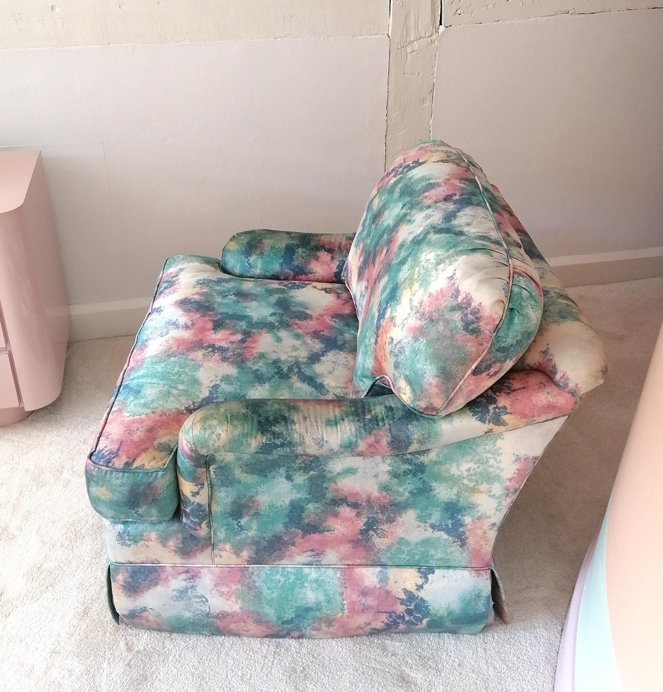 squashy armchairs