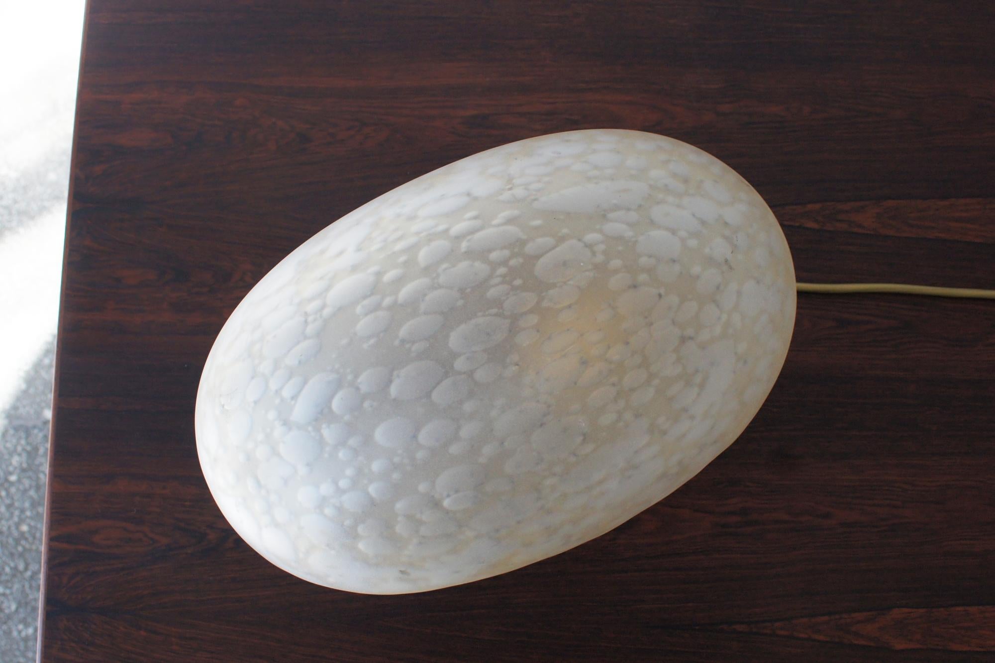 Fin du 20e siècle Grande lampe de table vintage en verre de Murano de La murrina, années 1970 en vente