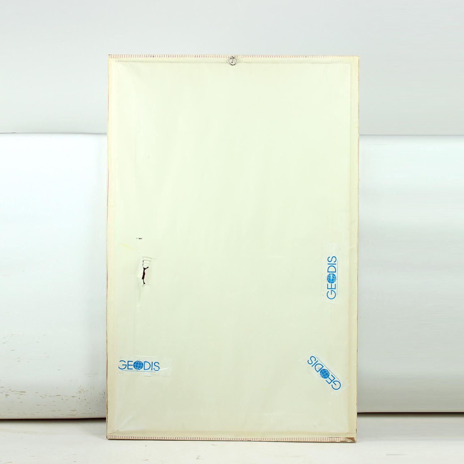 Großer Vintage-Wandteppich mit Cartoon-Hund im Rahmen, Tschechoslowakei 1970er Jahre (Ende des 20. Jahrhunderts) im Angebot