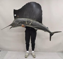 Large Vintage Taxidermy Replica Blue Marlin Sailfish 85" Wall Mount