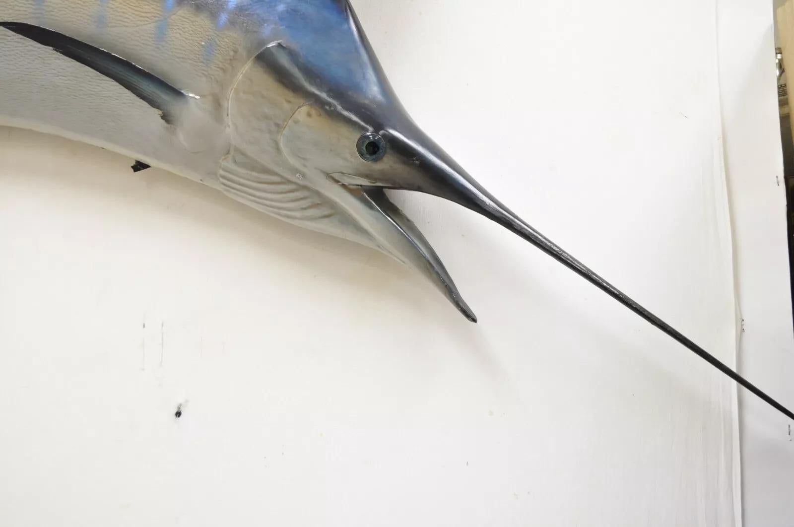 Large Vintage Taxidermy Replica Blue Marlin Sailfish 85
