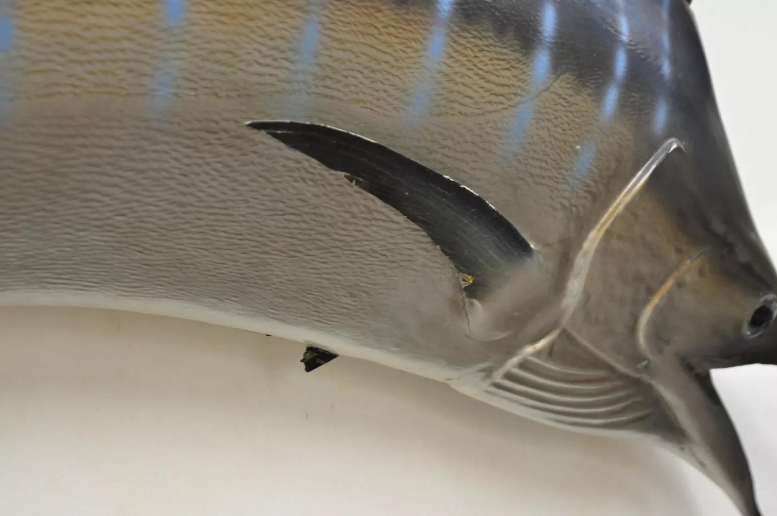Large Vintage Taxidermy Replica Blue Marlin Sailfish 85