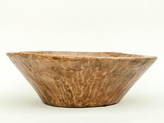 Large Vintage Teak Bowl, Hand Hewn, from Cirebon, North Java, Mid-20th Century