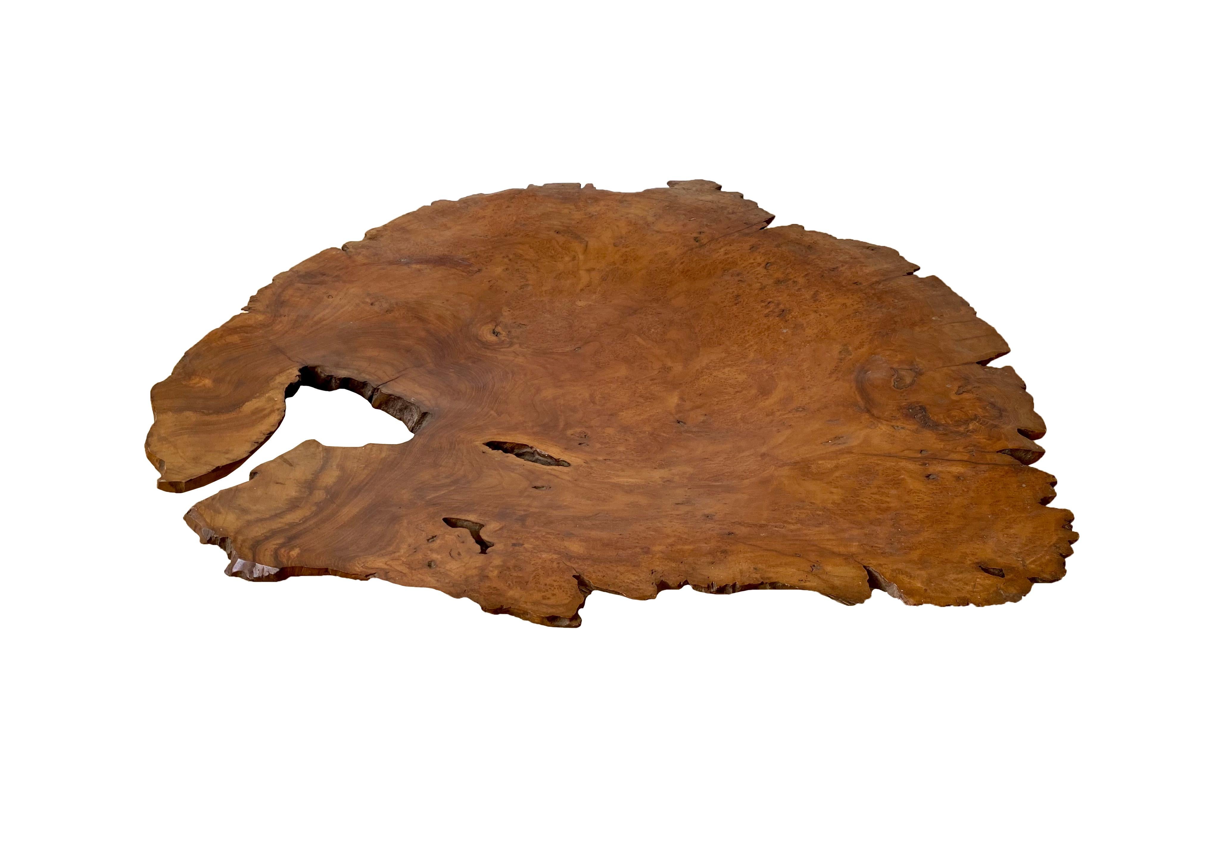 Other Teak Burl Wood Bowl from Java, Indonesia For Sale