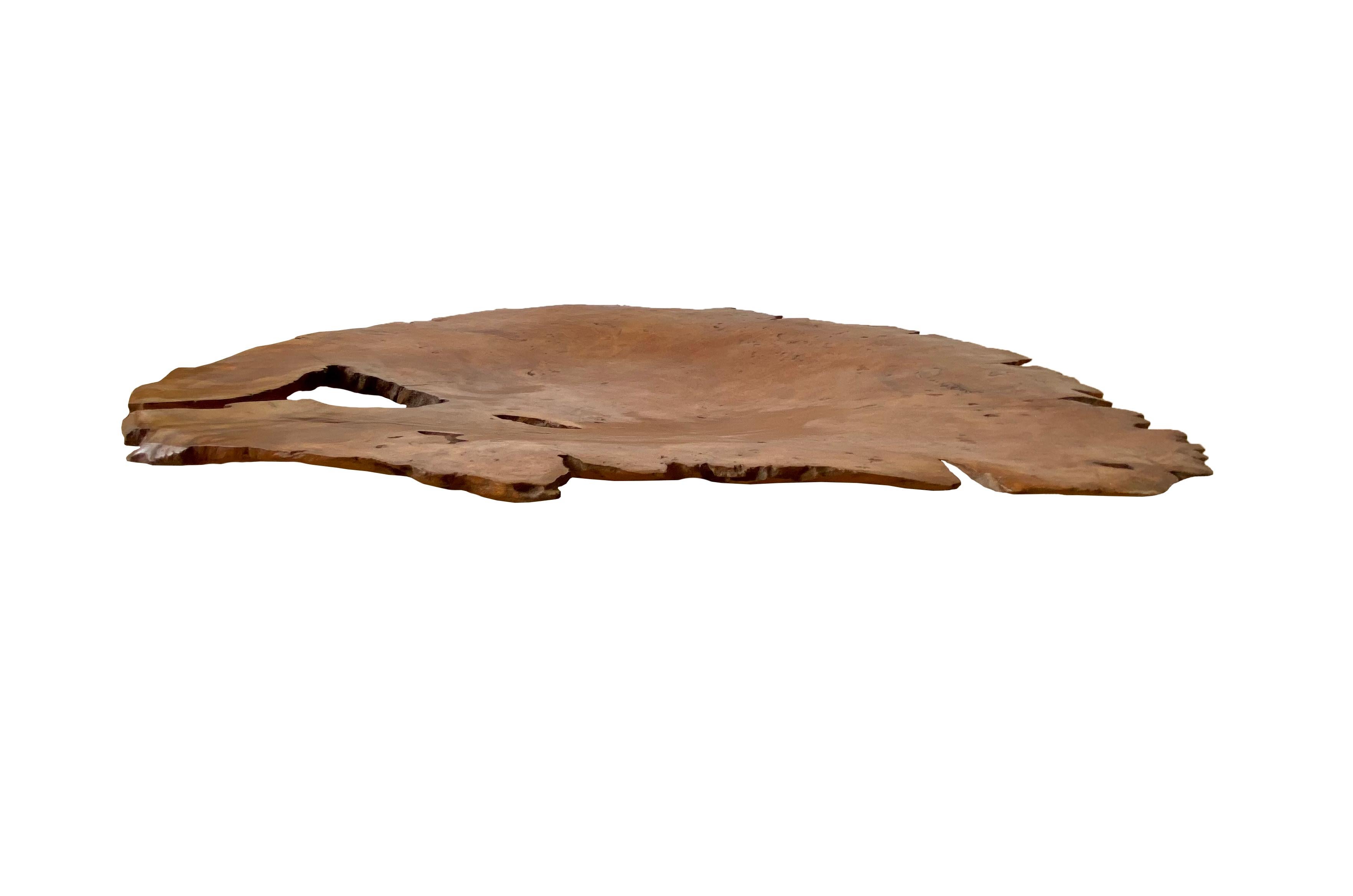 Indonesian Teak Burl Wood Bowl from Java, Indonesia For Sale