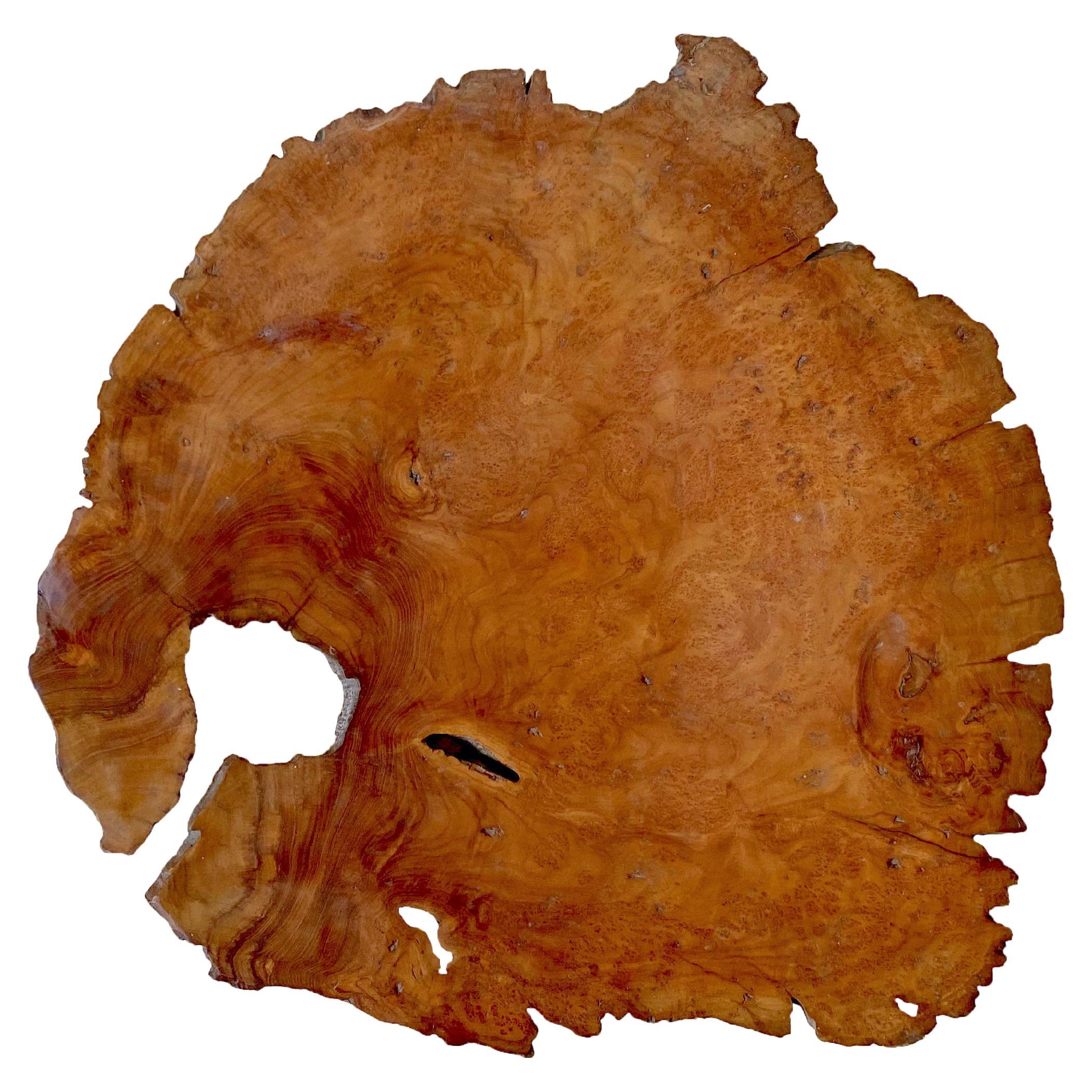 Teak Burl Wood Bowl from Java, Indonesia For Sale