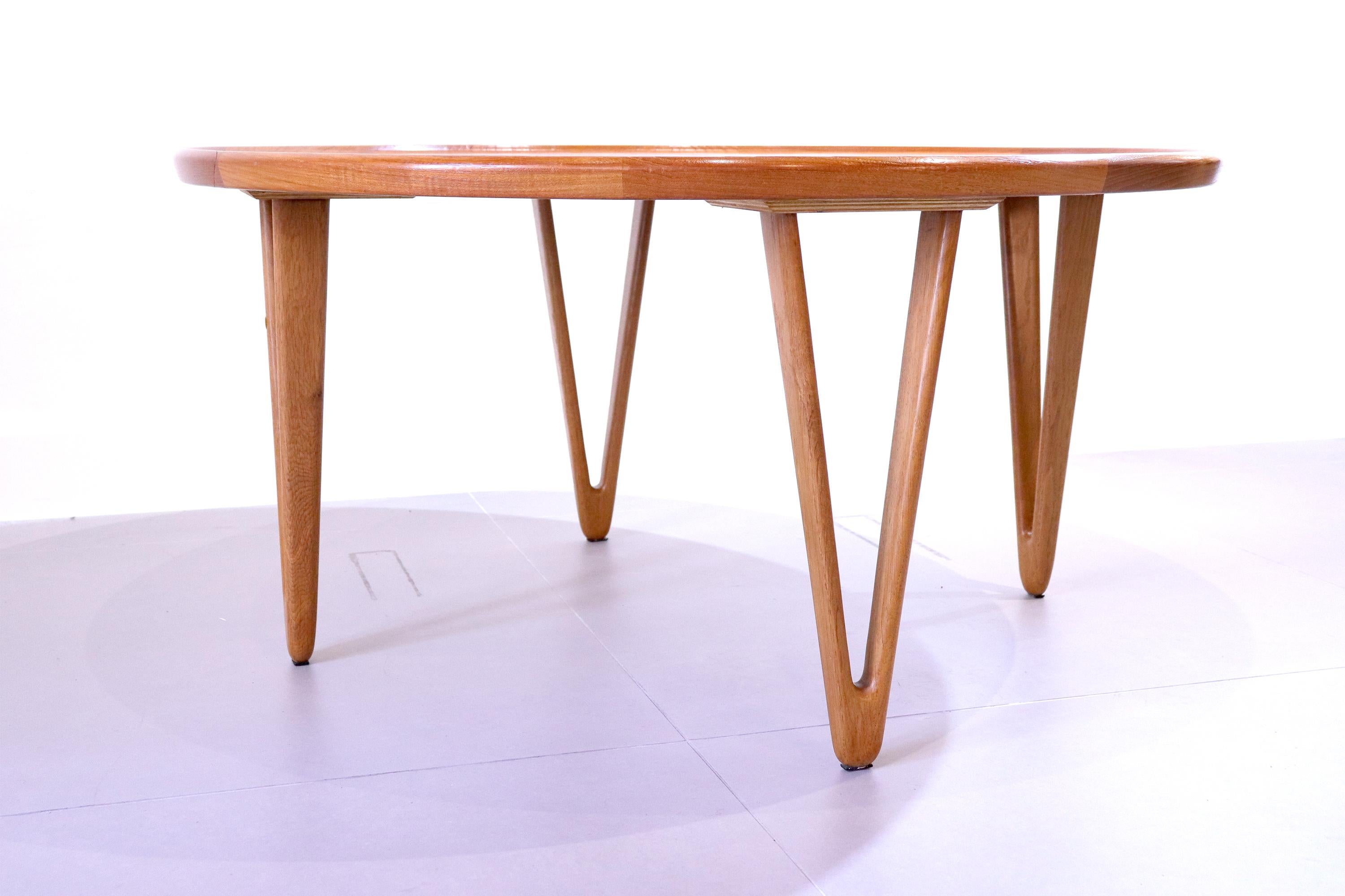 Woodwork Large Vintage Teak Coffee Table by Tove and Edvard Kindt-Larsen