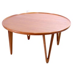 Large Retro Teak Coffee Table by Tove and Edvard Kindt-Larsen