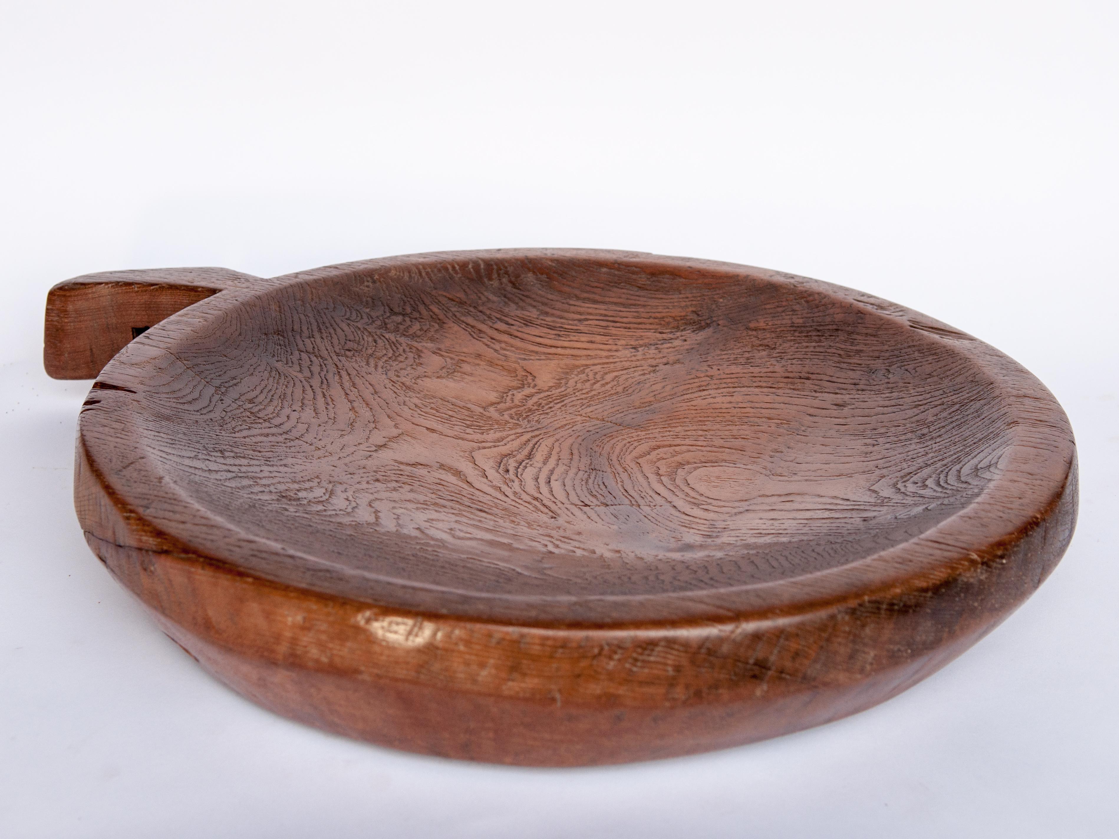 Large Vintage Teak Mortar Tray from Northern Thailand, Mid-20th Century 14