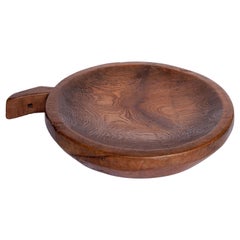 Large Vintage Teak Mortar Tray from Northern Thailand, Mid-20th Century