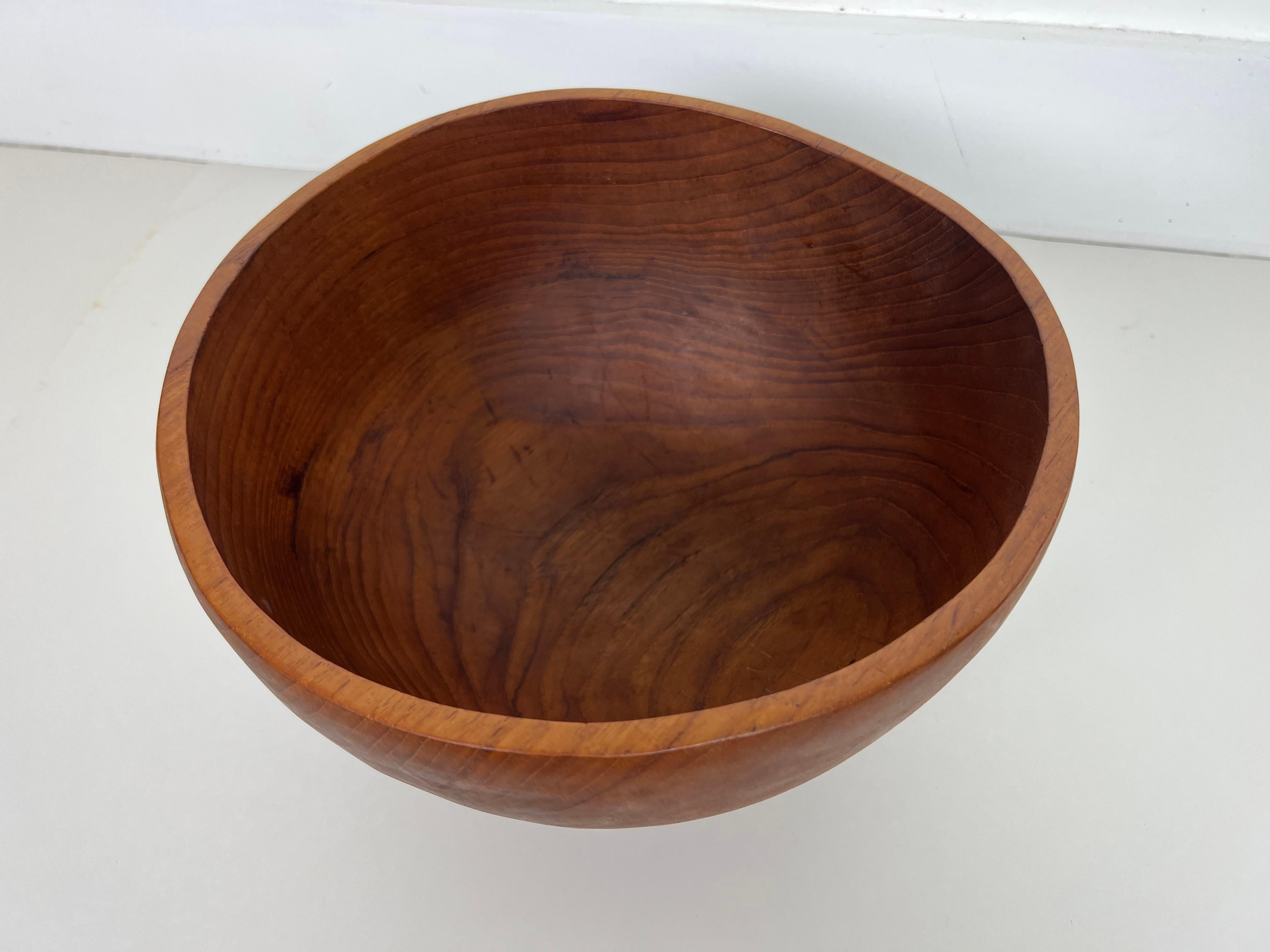 vintage wood bowl