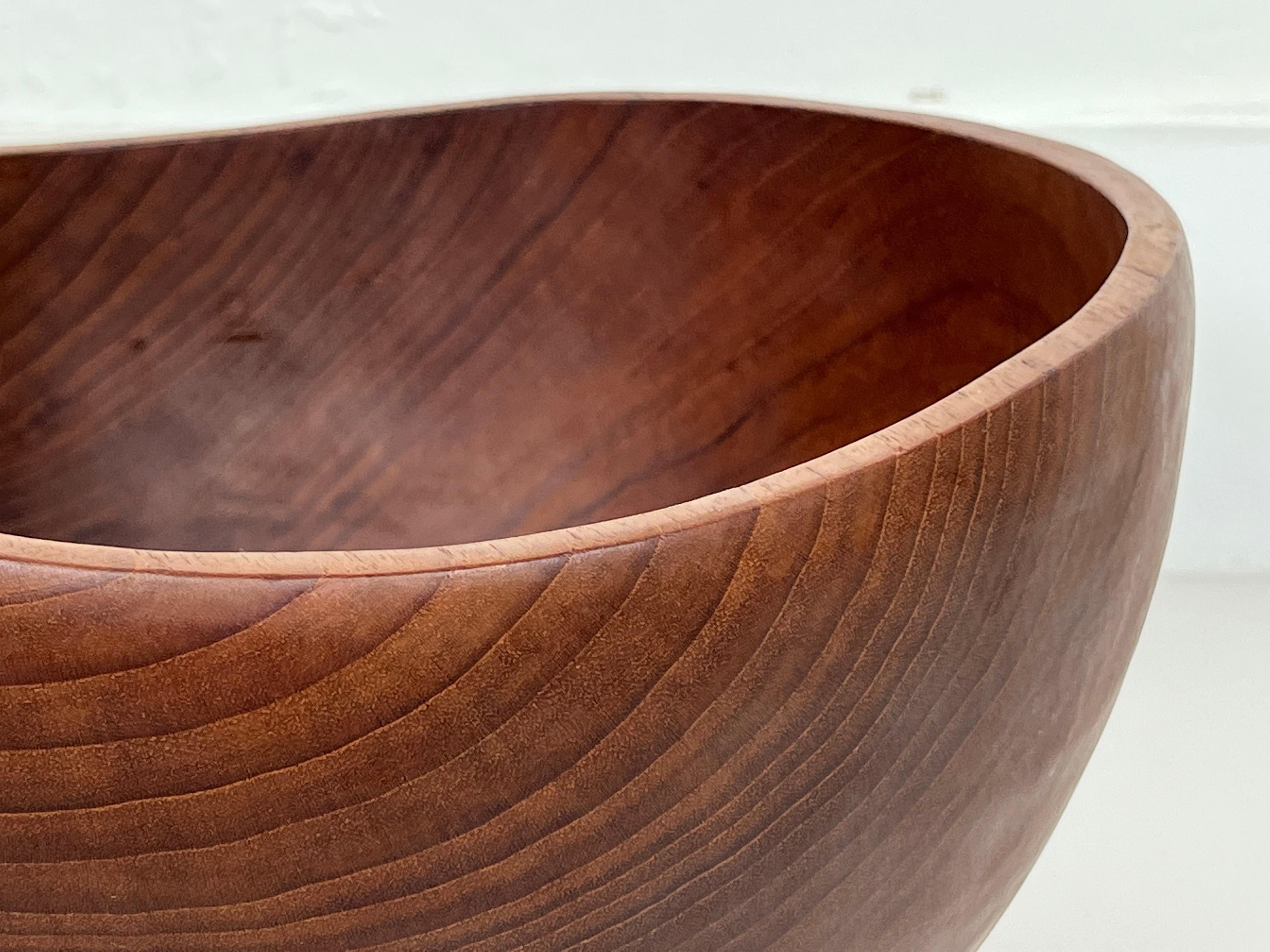 Danish Large Vintage Teak Wood Bowl