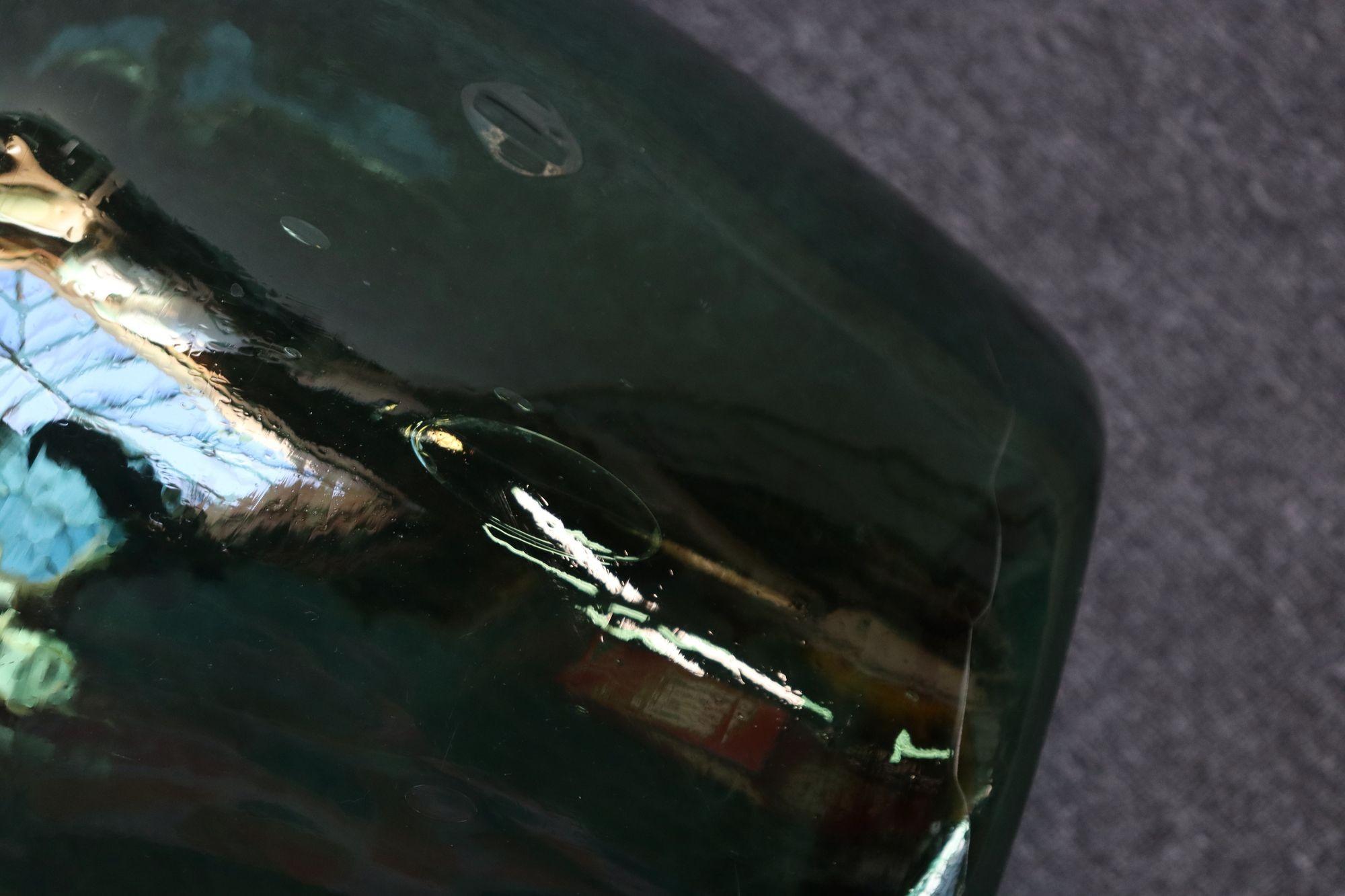 Große Vintage Teal Aqua Grün Französisch Demijohn / Carboy im Angebot 5