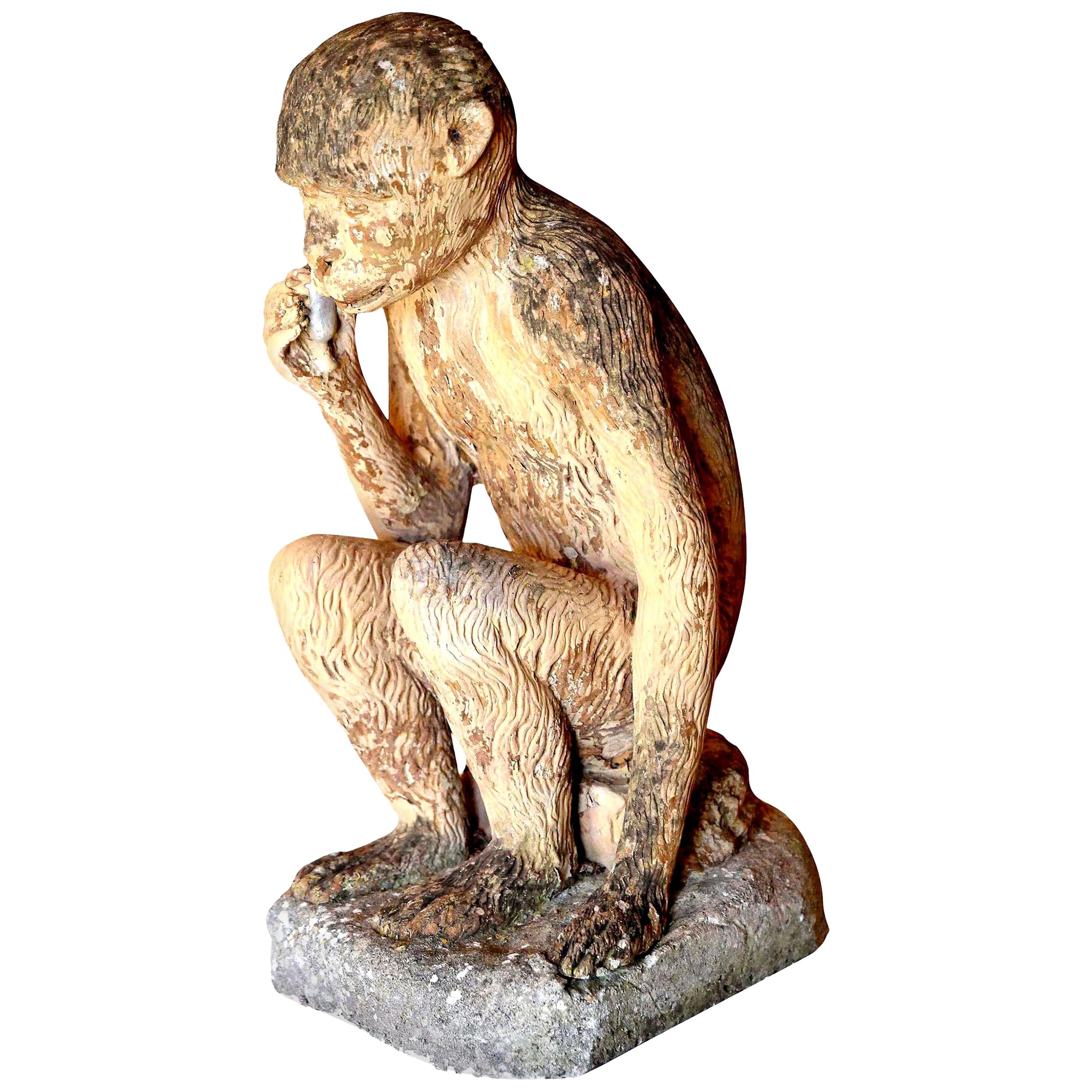 Vintage Terracotta Monkey 1