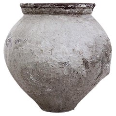 Large Vintage Terracotta Wabi-sabi Pottery Vase - Italy H: 52cm