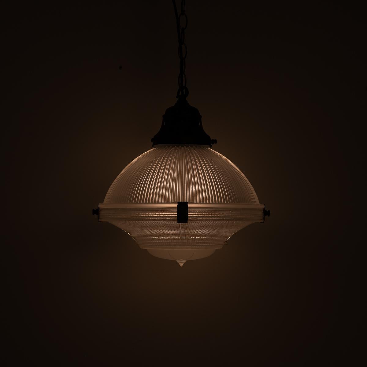 Holophane Complete Large Three Part Reflector - Refractor Pendant Light
Price is Per Light

A large 12