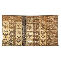 Grand tissu Tongan Tapa vintage